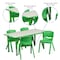 Flash Furniture Rectangle Activity Table, Plastic, Steel, Grey YU-YCY-060-0034-RECT-TBL-GREEN-GG - alternate 5