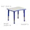 Flash Furniture Rectangle Preschool Table, Bl, 21.875" W x 26.625" L, Plastic, Steel, Blue YU-YCY-098-RECT-TBL-BLUE-GG - alternate 6