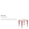 Flash Furniture Rectangle Activity Table, Plastic, Steel, Red YU-YCY-098-RECT-TBL-RED-GG - alternate 6