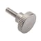 Zoro Select Thumb Screw, 1/4"-20 Thread Size, Round, Plain 18-8 Stainless Steel, 1/4 in Head Ht, 1 3/8 in Lg Z1064SS - alternate 1