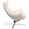 Flash Furniture Modern Cocoon Chair, White Back, 32 in W 37" L 38-1/4" H, Integrated Curved, Leather Seat ZB-32-GG - alternate 7