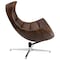 Flash Furniture Modern Cocoon Chair, 32 in W 37" L 38-1/4" H, Integrated Curved, Leather Seat ZB-39-GG - alternate 2