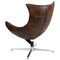 Flash Furniture Modern Cocoon Chair, 32 in W 37" L 38-1/4" H, Integrated Curved, Leather Seat ZB-39-GG - alternate 6