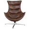 Flash Furniture Modern Cocoon Chair, 32 in W 37" L 38-1/4" H, Integrated Curved, Leather Seat ZB-39-GG - alternate 5