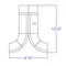Flash Furniture 8 pcs. Living Room Set, 25-1/4" to 129" x 27", Upholstery Color: White, Series: Alon ZB-803-620-SET-WH-GG - alternate 4