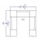 Flash Furniture 7 pcs. Living Room Set, 25-1/4" to 102-1/2" x 27", Upholstery Color: Black ZB-803-660-SET-BK-GG - alternate 3