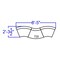 Flash Furniture 3 pcs. Living Room Set, 25-1/4" to 27-1/2" x 27", Upholstery Color: White ZB-803-720-SET-WH-GG - alternate 5