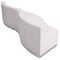 Flash Furniture 3 pcs. Living Room Set, 25-1/4" to 27-1/2" x 27", Upholstery Color: White ZB-803-720-SET-WH-GG - alternate 9