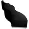 Flash Furniture 4 pcs. Living Room Set, 25-1/4" to 31-1/2" x 27", Upholstery Color: Black ZB-803-730-SET-BK-GG - alternate 5