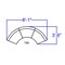 Flash Furniture 3 pcs. Living Room Set, 25-1/4" to 42" x 27", Upholstery Color: White, Series: Alon ZB-803-740-SET-WH-GG - alternate 7