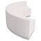 Flash Furniture 3 pcs. Living Room Set, 25-1/4" to 42" x 27", Upholstery Color: White, Series: Alon ZB-803-740-SET-WH-GG - alternate 3