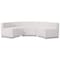 Flash Furniture 3 pcs. Living Room Set, 25-1/4" to 42" x 27", Upholstery Color: White, Series: Alon ZB-803-740-SET-WH-GG - alternate 5