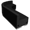 Flash Furniture 3 pcs. Living Room Set, 25-1/4" to 52-1/2" x 27", Upholstery Color: Black, Series: Alon ZB-803-750-SET-BK-GG - alternate 4