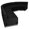 Flash Furniture 4 pcs. Living Room Set, 25-1/4" to 89-1/2" x 27", Upholstery Color: Black ZB-803-760-SET-BK-GG - alternate 4