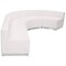 Flash Furniture 4 pcs. Living Room Set, 25-1/4" to 89-1/2" x 27", Upholstery Color: White ZB-803-760-SET-WH-GG - alternate 7