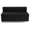 Flash Furniture 3 pcs. Living Room Set, 25-1/4" to 33-1/2" x 27", Upholstery Color: Black, Series: Alon ZB-803-780-SET-BK-GG - alternate 6