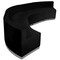 Flash Furniture 5 pcs. Living Room Set, 25-1/4" to 52" x 27", Upholstery Color: Black ZB-803-820-SET-BK-GG - alternate 6