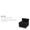 Flash Furniture Hercules Guest Chair, Black Seat, Black Back, 25 1/2" W 25 1/4" L 27" H, No Arms ZB-803-CHAIR-BK-GG - alternate 3