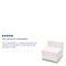 Flash Furniture Hercules Alon Chair, White Back, 25-1/2 in W 25-1/4" L 27" H, Leather Seat ZB-803-CHAIR-WH-GG - alternate 2