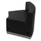 Flash Furniture Hercules Alon Concave Chair, Black Back, 41-1/2 in W 25-1/4" L 27" H, Leather Seat ZB-803-INSEAT-BK-GG - alternate 3