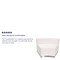 Flash Furniture Hercules Alon Concave Chair, White Back, 41-1/2 in W 25-1/4" L 27" H, Leather Seat ZB-803-INSEAT-WH-GG - alternate 5