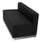 Flash Furniture Loveseat, 25-1/4" x 27", Upholstery Color: Black ZB-803-LS-BK-GG - alternate 2