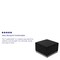 Flash Furniture Hercules Guest Chair, Black Seat, Black Back, 25 1/2" W 25 1/4" L 16" H, No Arms ZB-803-OTTOMAN-BK-GG - alternate 3