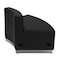 Flash Furniture Hercules Alon Convex Chair, Black Back, 41-1/2 in W 25-1/4" L 27" H, No Arms, Leather Seat ZB-803-OUTSEAT-BK-GG - alternate 2