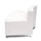 Flash Furniture Hercules Alon Convex Chair, White Back, 41-1/2 in W 25-1/4" L 27" H, Leather Seat ZB-803-OUTSEAT-WH-GG - alternate 5