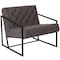 Flash Furniture Hercules Madison Lounge Chair, Retro Gray Seat, Gray Back, 29 W 31-3/4" L 27.5 H, Slanted ZB-8522-GY-GG - alternate 2