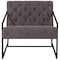 Flash Furniture Hercules Madison Lounge Chair, Retro Gray Seat, Gray Back, 29 W 31-3/4" L 27.5 H, Slanted ZB-8522-GY-GG - alternate 3
