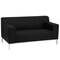 Flash Furniture Loveseat, 31" x 29-1/4", Upholstery Color: Black ZB-DEFINITY-8009-LS-BK-GG - alternate 2