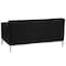 Flash Furniture Loveseat, 31" x 29-1/4", Upholstery Color: Black ZB-DEFINITY-8009-LS-BK-GG - alternate 4