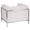 Flash Furniture Hercules Imagination Chair, White Back, 35 in W 28-3/4" L 27-1/4" H, Track, Leather Seat ZB-IMAG-CHAIR-WH-GG - alternate 3