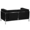 Flash Furniture Loveseat, 28-3/4" x 27-1/4", Upholstery Color: Black ZB-IMAG-LS-GG - alternate 2