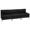 Flash Furniture HERCULES Imagination Series Black LeatherSoft Lounge Set with Ganging Clips, 3 Pieces ZB-IMAG-MIDCH-3-GG - alternate 3