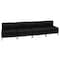Flash Furniture HERCULES Imagination Series Black LeatherSoft Lounge Set with Ganging Clips, 4 Pieces ZB-IMAG-MIDCH-4-GG - alternate 3