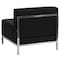 Flash Furniture Hercules Imagination Chair, Black Back, 28 in W 28-3/4" L 27-1/4" H, Armless, Leather Seat ZB-IMAG-MIDDLE-GG - alternate 2