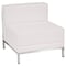 Flash Furniture Hercules Imagination Chair, Melrose White Seat, White Back, 28 in W 28-3/4" L 27-1/4" H, Armless ZB-IMAG-MIDDLE-WH-GG - alternate 2