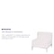Flash Furniture Hercules Imagination Chair, Melrose White Seat, White Back, 28 in W 28-3/4" L 27-1/4" H, Armless ZB-IMAG-MIDDLE-WH-GG - alternate 3