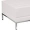 Flash Furniture HERCULES Imagination Series Melrose White LeatherSoft Ottoman ZB-IMAG-OTTOMAN-WH-GG - alternate 5