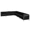 Flash Furniture 7 pcs. Living Room Set, 28-3/4", 113" x 27-1/2", Upholstery Color: Black ZB-IMAG-SECT-SET1-GG - alternate 3