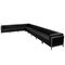 Flash Furniture 9 pcs. Living Room Set, 28-3/4" to 113" x 27-1/2", Upholstery Color: Black, Series: Imagination ZB-IMAG-SECT-SET3-GG - alternate 2