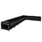 Flash Furniture 9 pcs. Living Room Set, 28-3/4" to 113" x 27-1/2", Upholstery Color: Black ZB-IMAG-SECT-SET4-GG - alternate 3