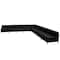 Flash Furniture 9 pcs. Living Room Set, 28-3/4" to 140-1/2" x 27-1/2", Upholstery Color: Black, Series: Imagination ZB-IMAG-SECT-SET7-GG - alternate 3