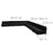 Flash Furniture 9 pcs. Living Room Set, 28-3/4" to 140-1/2" x 27-1/2", Upholstery Color: Black, Series: Imagination ZB-IMAG-SECT-SET7-GG - alternate 8