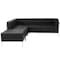 Flash Furniture HERCULES Imagination Series Black LeatherSoft Sectional Configuration with Ganging Clips, 3 Pieces ZB-IMAG-SECT-SET9-GG - alternate 3