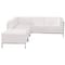 Flash Furniture 3 pcs. Living Room Set, 28-3/4", 84-3/4" x 27-1/2", Upholstery Color: White ZB-IMAG-SECT-SET9-WH-GG - alternate 3