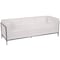 Flash Furniture HERCULES Imagination Series Melrose White LeatherSoft Sofa, Chair & Ottoman Set with Ganging Clips ZB-IMAG-SET20-WH-GG - alternate 6