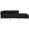 Flash Furniture HERCULES Imagination Series Black LeatherSoft 3 Piece Chair & Ottoman Set with Ganging Clips ZB-IMAG-SET6-GG - alternate 3